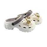 SİA ÇANTA TAŞLI SÜSLÜ KELEBEKLİ FİYONKLU  A KALİTE YÜKSEK TOPUK  HAFİF RAHAT CROCS TERLİK