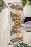 Ehl-224 Modern Dijital Baskı Yıkanabilir Kaymaz Yolluk Halı