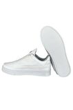 Erkek Günlük Yumuşak İç Astarlı Şık Sneaker Spor Ayakkabı BEYAZ