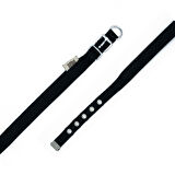 PETLOVEBUTİK Konforlu Dokumadan El Yapımı Köpek Boyun Tasması 1,5x20-25cm - Black