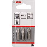Bosch Bits Uç Extrahard Ph2X25mm 3Lü Paket