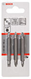Bosch PH1/PZ1/S0*60 mm 3'lü Çift Taraflı Uç - 2607001745