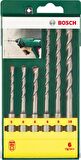 Bosch - SDS-Plus Kırıcı Delici Matkap Ucu Seti 6 Parça (5/6/8x110mm 6/8/10x160mm)