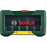 Bosch Karışık Freze Ucu Seti Şaftlı 8mm 6 Parça