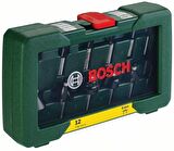 Bosch Karışık Freze Ucu Seti Şaftlı 8 mm 12 Parça