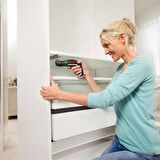 Bosch IXO 5 1.5 Ah Tek Akülü Vidalama Makinesi + Köşe + Eksantrik Adaptör