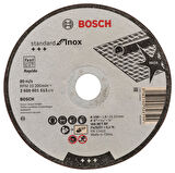 Bosch - 150*1,6 mm Standard Seri Düz Inox (Paslanmaz Çelik) Kesme Diski (Taş) - Rapido