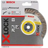 Bosch - X-LOCK - Standard Seri Genel Yapı Malzemeleri İçin Elmas Kesme Diski 125 mm