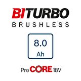 Bosch Procore Akü Başlangıç Seti 2X8 Amper Akü ve Şarj Aleti