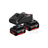 Bosch GAL 18V-40 + 2 x 4.0Ah Çift Akü ve Şarj Cihazı Seti