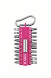 Bosch - 21 Parça Yaylı Kancalı Vidalama(Pembe)