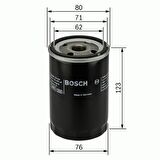BOSCH YAĞ FİLTRESİ AUDİ A3 A4 A6 İBİZA LEON FABİA 451103033 ZP3241