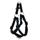 PETLOVEBUTİK Konforlu Dokumadan El Yapımı Ronin Model Köpek Göğüs Tasması XXS-1x30-35cm - Black