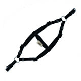 PETLOVEBUTİK Konforlu Dokumadan El Yapımı Ronin Model Köpek Göğüs Tasması XXS-1x30-35cm - Black
