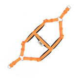 PETLOVEBUTİK Konforlu Dokumadan El Yapımı Ronin Model Köpek Göğüs Tasması S-1,5x40-45cm - Orange