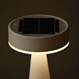 Reyo Galaksi Güneş Enerjili Solar Masa Lambası Beyaz 21x12cm