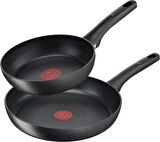 Tefal Titanium 3X Ultimate 22 cm + 28 cm Yanmaz/Yapışmaz Titanyum Tava Seti 2'li