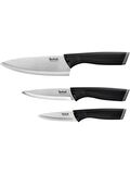 Tefal Comfort Knife Karma Bıçak Seti 3'lü Siyah 