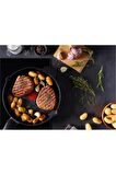 Tefal Titanium 1X XL Intense 26 cm Yanmaz/Yapışmaz Titanyum Izgara Tavası