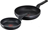 Tefal C27790 Titanyum Indüksiyon Tabanlı Generous Cook 2'li Tava Seti 20/26 cm - 2100123296