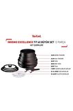 Tefal Ingenio Exception Titanyum 6X 12 Parça Tencere Tava Seti Siyah