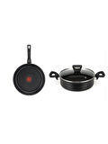 TEFAL 2LI SET (3X TIT FORCE KISA TNC 24CM+3X TIT FORCE TAVA 24CM)