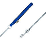 PETLOVEBUTİK Konforlu Dokumadan El Yapımı Zincirli Köpek Gezdirme Kayışı 2,5x110cm - Royal Blue