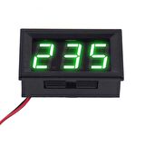 0.56 inç 0-30V 3 Kablolu DC Yeşil Voltmetre