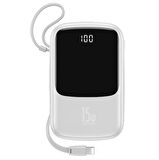 Baseus Mini 15 W 10000 mAh Hızlı Şarj Powerbank Gri 