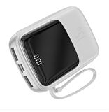 Baseus Mini 15 W 10000 mAh Hızlı Şarj Powerbank Gri 