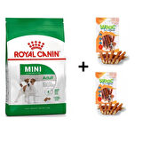 Royal Canin Mini Adult Köpek Maması 2 kg + 2 Adet Wooc Ödül 80 Gr 