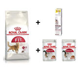 Royal Canin Fit 32  Kuru Kedi Maması 2 Kg + 2 Adet RC Yaş Mama 85 gr + 20 gr GimCat Malt 