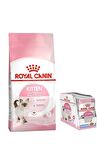 Royal Canin Kitten Yavru Kedi Maması 10 Kg, Royal Canin Kitten Jelly Yaş Mama x 12 Adet