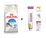Royal Canin İndoor 27 Kuru Kedi Maması 2 Kg + Gimcat Malt 100 Gr