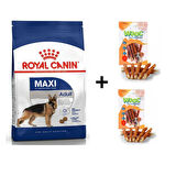 Royal Canin Maxi Adult Köpek Maması 15 kg + 2 Adet Wooc Ödül 80 Gr 