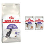Royal Canin Sterilised Kısırlaştırılmış Kedi Maması 4 Kg + 2 Adet Yaş Mama Hediye