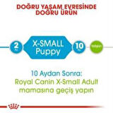 Royal Canin X Small Yavru Köpek Maması 1,5 kg + 2 Adet Yaş Mama Hediye