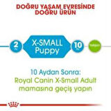Royal Canin X-Small Puppy Küçük Irk Yavru Köpek Maması 3 Kg + 2 Adet Yaş Mama Hediye