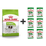 Royal Canin X-Small Küçük Irk Köpek Maması 3 Kg + 6 Adet Yaş Mama