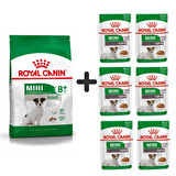 Royal Canin Mini Adult +8 Yaş Yaşlı Köpek Maması 2 kg + 6 Adet Yaş Mama