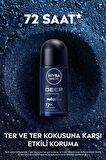 Nivea MEN Erkek Roll-on Deodorant Deep Dimension Aktif Karbon 50ml, 72 Saat Anti-perspirant Koruma,X3 Adet