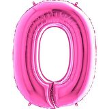 FOLYO BALON RAKAM 0 FUŞYA 100CM