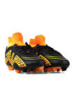 Çoraplı Bilekli Boğazlı Krampon Futbol Ayakkabısı SİYAH - TURUNCU