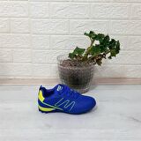 Jump 29143 Saks Mavi- Sarı Erkek Çocuk Halı Saha Futbol Ayakkabı