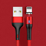 Usams Mıknatıslı Başlık İPhone 14-13-12-11 usb Şarj Kablosu