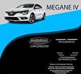 Renault Megane 4 Cam Çerçevesi-Yan Çamurluk-Ön Panjur Çıtası Set