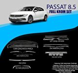Vw Passat B8.5 Krom Set (Cam Çerç.-Yan Kapı Çıt.-Difüzör Çıta-Ön Tampon Çıta.-Arka Tampon Çıt.-Far Çıtası.- SisFarı Çıtası)