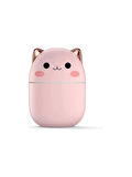 Ufly Sevimli Kedi Hava Nemlendirici Ledli Ultrasonik Difüzör 250 ml Pembe