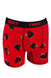 TEET Erkek Boxer Pamuklu Desenli DeLuxe 5'li Set