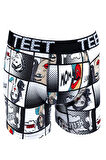TEET Erkek Boxer Pamuklu Desenli DeLuxe 5'li Set